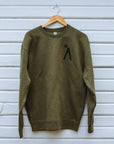 Letters Crewneck // Olive